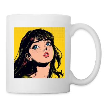 Anime, Fille, Rétro, Waifu, Japon - Mug blanc - blanc - Droite