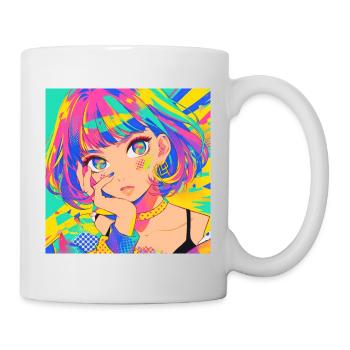 anime, girl, waifu, japan - Tasse - Weiß - Rechts