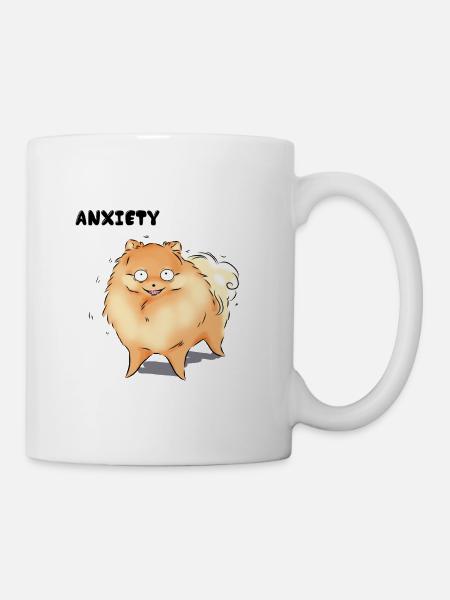 Anxiété - Mug blanc - blanc