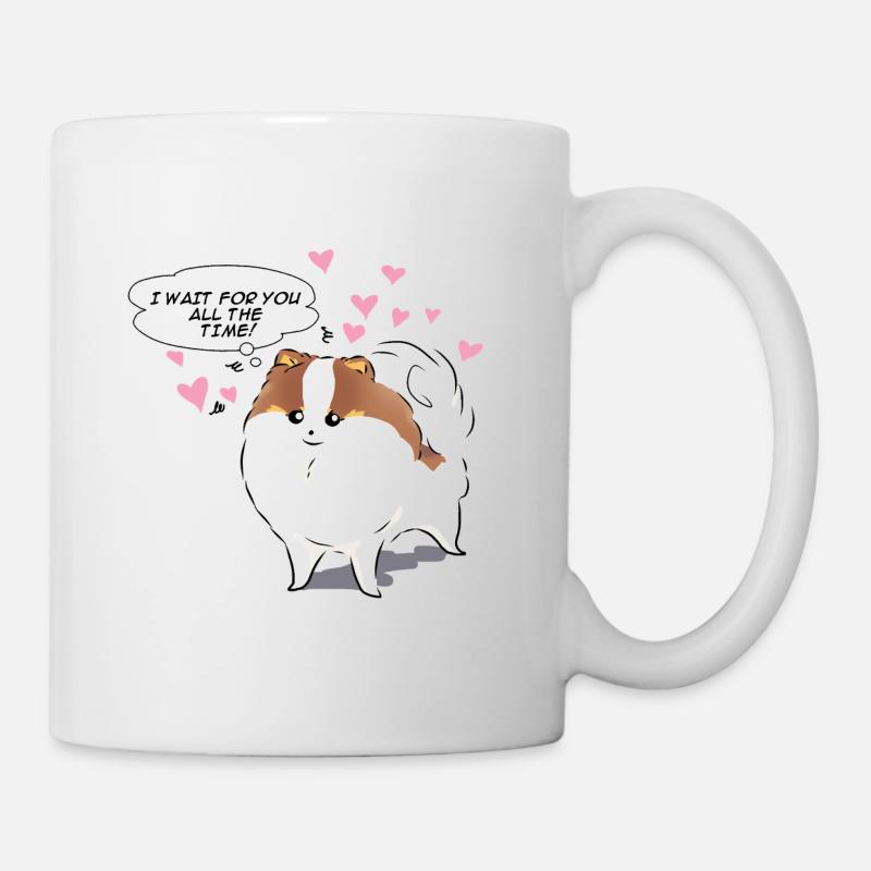 Je t’attends tout le temps - Mug blanc - blanc