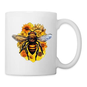 Bienenwelt #tshirt - Tasse - Weiß - Rechts