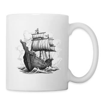 Navire / Bateau / Ancre / Mer / Océan / Capitaine - Mug blanc - blanc - Droite