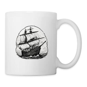 Navire / Bateau / Ancre / Mer / Océan / Capitaine - Mug blanc - blanc - Droite
