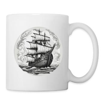 Ship / Boat / Anchor / Sea / Ocean / Captain - Mug - white - Right