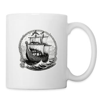 Navire / Bateau / Ancre / Mer / Océan / Capitaine - Mug blanc - blanc - Droite