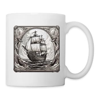 Navire / Bateau / Ancre / Mer / Océan / Capitaine - Mug blanc - blanc - Droite