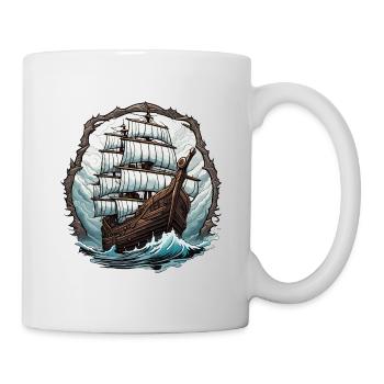 Navire / Bateau / Ancre / Mer / Océan / Capitaine - Mug blanc - blanc - Droite