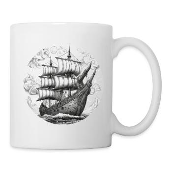 Navire / Bateau / Ancre / Mer / Océan / Capitaine - Mug blanc - blanc - Droite