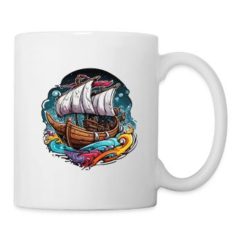 Navire / Bateau / Ancre / Mer / Océan / Capitaine - Mug blanc - blanc - Droite
