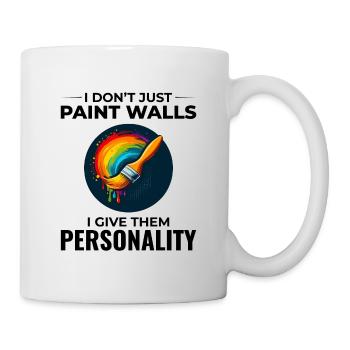 Hausmaler Wandmalerei Innenarchitekt - Tasse - Weiß - Rechts