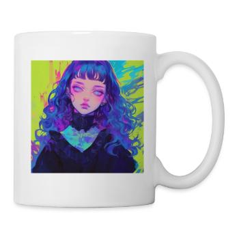 Anime, Fille Gothique, Waifu, Japon - Mug blanc - blanc - Droite