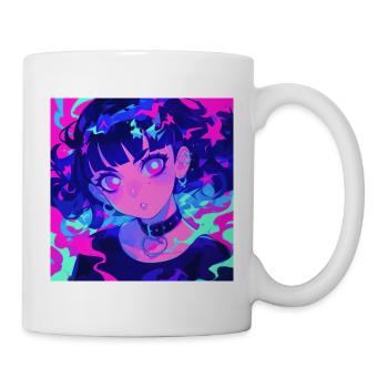 Anime, Fille Gothique, Waifu, Japon - Mug blanc - blanc - Droite