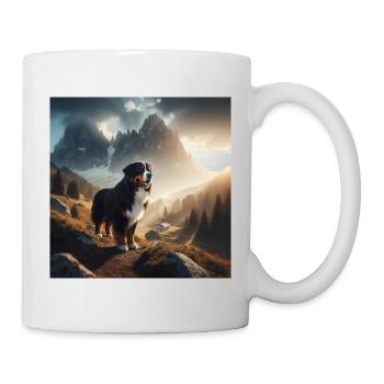 Berner Sennenhund - Tasse - Weiß - Rechts