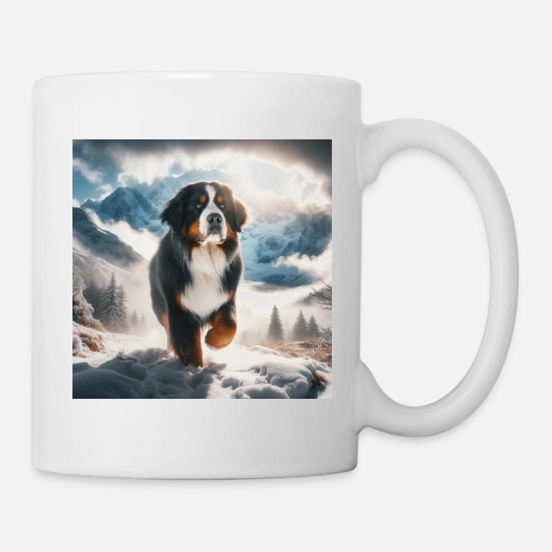 Berner Sennenhund - Tasse - Weiß