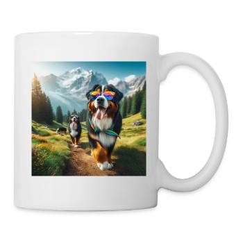 Berner Sennenhund - Tasse - Weiß - Rechts