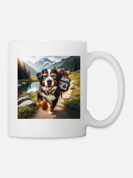 Berner Sennenhund - Tasse - Weiß