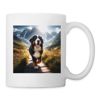 Berner Sennenhund - Tasse - Weiß - Rechts