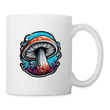 Mushroom / Mushroom / Meadow / Forest / Goa / Psy - Mug - white - Right