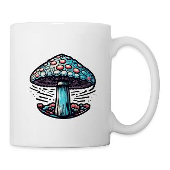 Mushroom / Mushroom / Meadow / Forest / Goa / Psy - Mug - white - Right