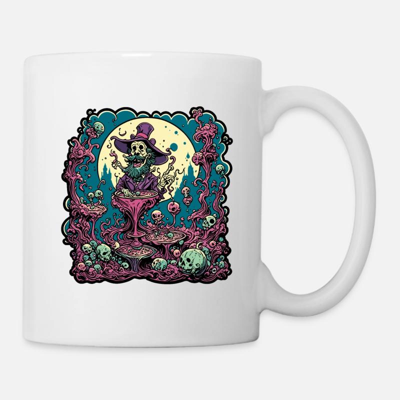 Psychedelic / Halluzination / Magie / Zauberer - Tasse - Weiß