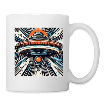 Alien / Spaceship / UFO / Area 51 / All / Mars - Mug - white - Right