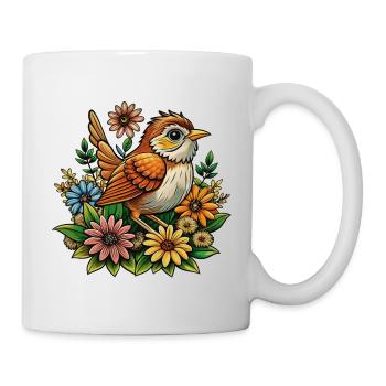 Bébé moineau - Mug blanc - blanc - Droite