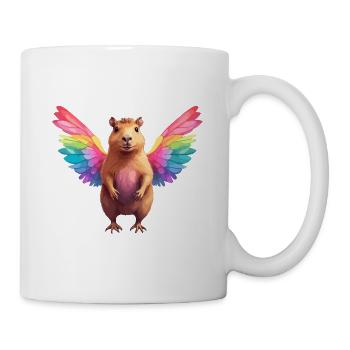 Capybara Rainbow Wings - Mug - white - Right