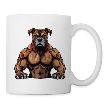 Gymnase d’entraînement des muscles du chien - Mug blanc - blanc - Droite