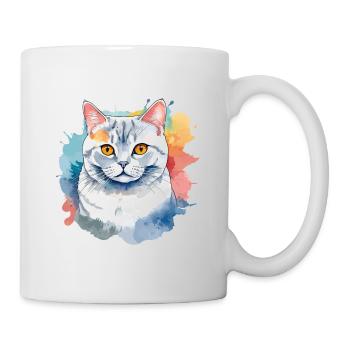 British Shorthair Watercolor - Mug - white - Right