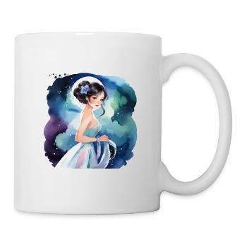 Anime Manga Mädchen Wasserfarben - Tasse - Weiß - Rechts