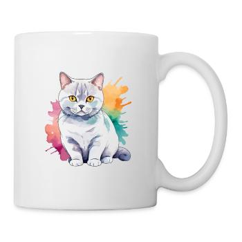British Shorthair Watercolor - Mug - white - Right