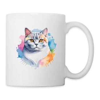 British Shorthair Watercolor - Mug - white - Right