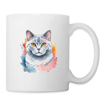 British Shorthair Watercolor - Mug - white - Right