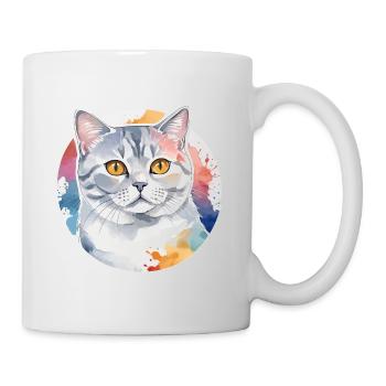 British Shorthair Watercolor - Mug - white - Right