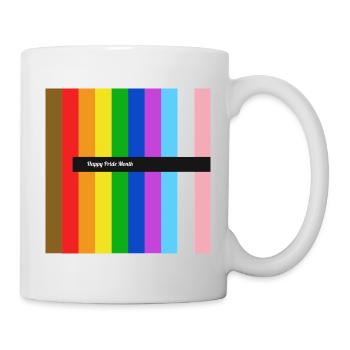 Fierté Arc-en-ciel Happy Pride - Mug blanc - blanc - Droite