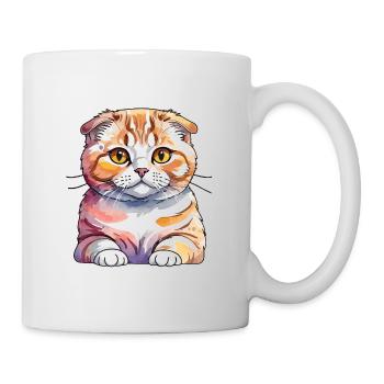 Scottish Fold Chat écossais à oreilles repliées - Mug blanc - blanc - Droite
