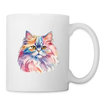 Perserkatze Wasserfarben - Tasse - Weiß - Rechts