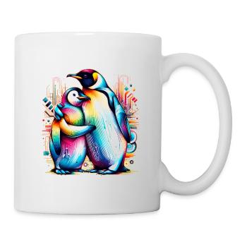 Colorful Embrace - Pride Penguins - Tasse - Weiß - Rechts