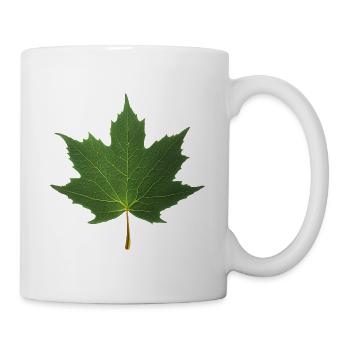FEUILLE D'ÉRABLE - Mug blanc - blanc - Droite