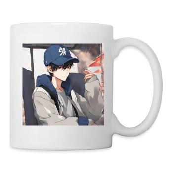 Geek-Boy-Anime - Tasse - Weiß - Rechts