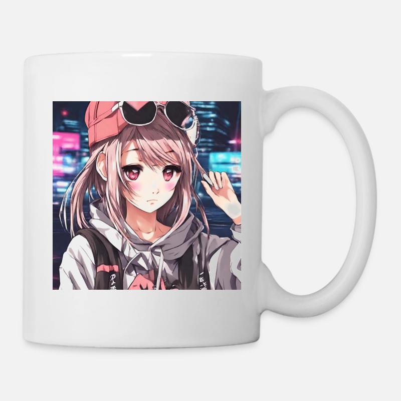 Cute girl anime - Mug blanc - blanc