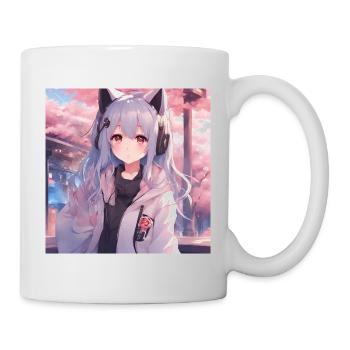 Cute girl anime - Mug blanc - blanc - Droite