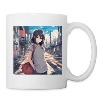 Cute girl anime - Mug blanc - blanc - Droite