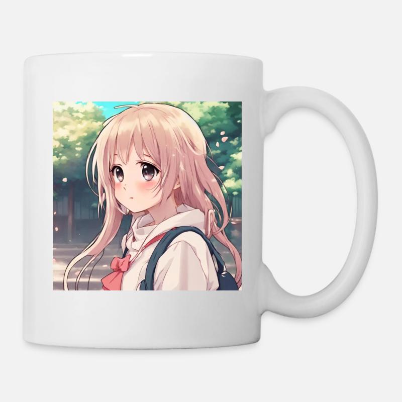 Cute girl anime - Mug blanc - blanc