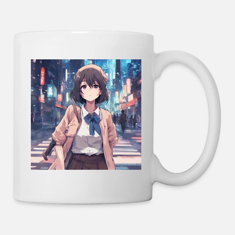 Cute girl anime - Mug blanc - blanc
