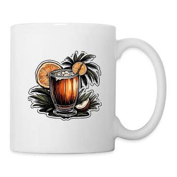 Cocktail / Bar / Mixage / Boisson / Exotique / Club - Mug blanc - blanc - Droite