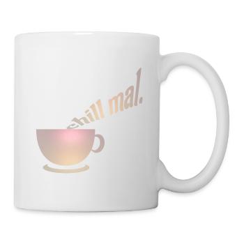 chill mal. Relax, coffee, take a break, NettsFetz - Mug - white - Right