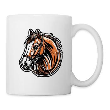 Pony / Horse / Animal / Riding / Mane - Mug - white - Right
