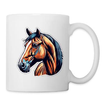 Pony / Horse / Animal / Riding / Mane - Mug - white - Right