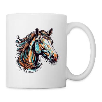 Pony / Horse / Animal / Riding / Mane - Mug - white - Right